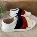 Gucci Tênis Ace Leather Trainer 35.5 sola 34.5 br
