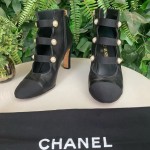 Chanel Salto Pearl Heels 40 sola 38 br 
