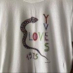 Saint Laurent T-shirts Love Yves 1975 Print P