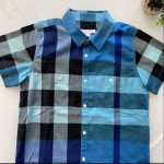 Burberry Camisa Estampada Azul Infantil 10 Anos