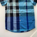 Burberry Camisa Estampada Azul Infantil 10 Anos